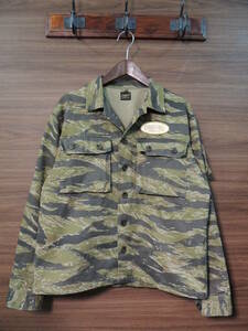 ★ テンダーロイン TENDERLOIN T-BAMBOO SHT タイガーカモ 迷彩 カモフラ シャツ ジャケット Mサイズ MEDIUM BDU ジャングルファティーグ