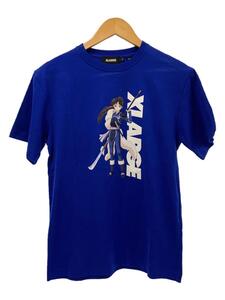 X-LARGE◆半妖の夜叉姫/Tシャツ/S/コットン/BLU/無地/101212011065