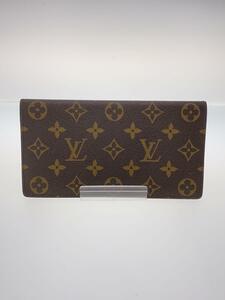 LOUIS VUITTON◆ポルト・シェキエ・ダブル_モノグラム・キャンバス_BRW/PVC/BRW/総柄/メンズ