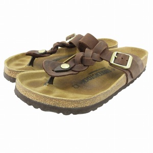 ビルケンシュトック BIRKENSTOCK ギゼサンダル シューズ ベルト 36 23cm 茶 ブラウン /SS 0910 レディース