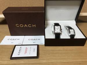 箱付き美品コーチcoachペアウオッチ本物￥500から