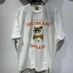 HUMAN MADE GRAPHIC T-SHIRT #07 "WHITE" HM25TE008 SIZE-3XL ヒューマンメイド グラフィック フクロウ半袖Tシャツ