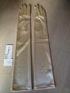 ウェディンググローブ シェリー製 NO190 アイボリー 50cm 【超美品】