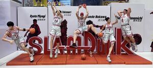 38cm 桜木花道 流川楓 宮城リョータ 三井寿 赤木剛憲 5人セット　slam dunkスラムダンク フィギュア　PVC製品 ガレージキット