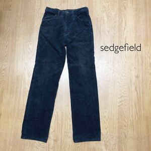 sedge field / ラングラー 28 ネイビー ロングパンツ ボトムス コーデュロイパンツ ストレートパンツ アメカジ 古着 USED ユニセックス