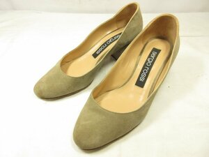 【セルジオロッシ sergio rossi】 スエードレザー パンプス (レディース) size37.5 ベージュ系 ●18LZ4258●