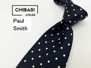 【超美品】PaulSmith　ポールスミス　ドット柄 ネクタイ 3本以上 送料無料 メンズ ネイビー　0201260