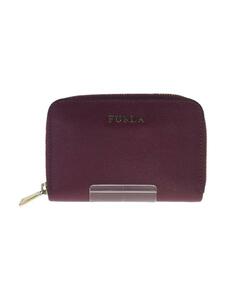 FURLA◆コインケース/-/PUP/無地/レディース/内側ダメージ有