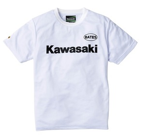 KAWASAKI カワサキ 純正 BATES ベイツ コラボ COOL-TEX クールテック Tシャツ ドライ メッシュ ホワイト Lサイズ 吸汗速乾 管理L