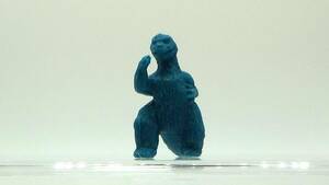 ゴジラ　消しゴム 青　軟質プラスチック？　　　　怪獣　フィギュア　　　　Godzilla　figure