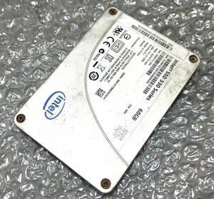 【中古パーツ】2.5 SATA SSD 1台　正常 INTEL SSDSC2CT060AS 60GB 使用時間14902H ■SSD6035