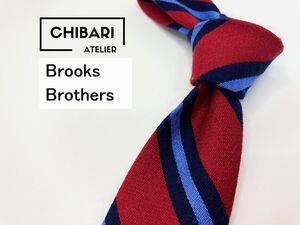 【新古品】BrooksBrothers　ブルックスブラザーズ　レジメンタル柄 ネクタイ 3本以上 送料無料 メンズ ワインレッド　1203064