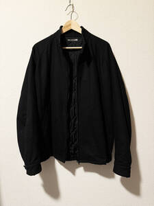 2022AW MINEDENIM WOOL FLANNEL LOOSE ZIPUP BZ BLACK 2 マインデニム ウール ドッグイヤー ブルゾン レオパード 黒 ブラック 野口強