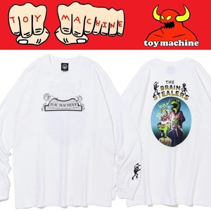 【 TOYMACHINE 】BRAIN STEELERS LONG TEE トイマシーン WHITE