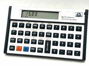 hp 12c platinum financial calculator プログラム電卓 金融電卓 ヒューレットパッカード