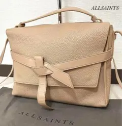 希少美品✨ALLSAINTS オールセインツ バッグ シボ革 2way リボン