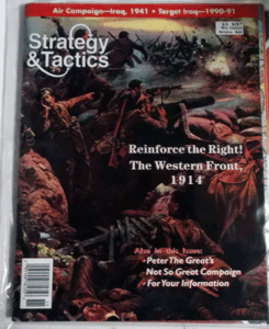 DG/STRATEGY & TACTICS NO.180 REINFORCE THE RIGHT! THE WESTERN FRONT,1914/新品駒未切断/日本語訳無し