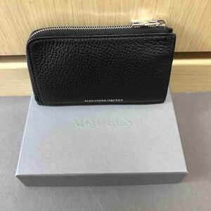 正規 19SS ALEXANDER McQUEEN アレキサンダーマックイーン LARGE ZIP COIN CARD レザー コイン カード ケース 小銭入れ 財布