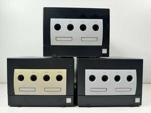 ♪【中古】Nintendo GAME CUBE 本体 3台 まとめ DOL-001 任天堂 ゲームキューブ 動作未確認 ジャンク ＠80(5)