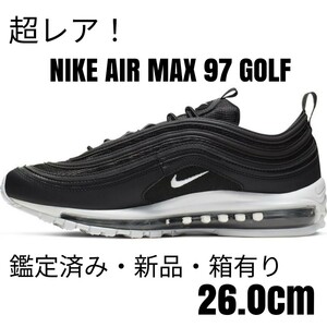 【新品超レア】ナイキNIKEエアマックス97Golf/26.0cm/ブラック