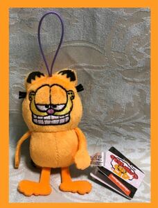 2023 ガーフィールド 45周年 キュートマスコット ぬいぐるみ GARFIELD ニヤリ 紫ゴム マスコット