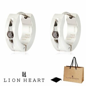 ライオンハート LION HEART 2点セット 両耳用 フープ ピアス LHMP001 LHMP001NS サージカルステンレス 新品 正規品