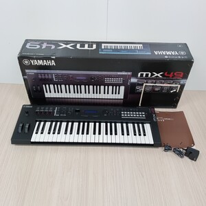 ★B68 YAMAHA ヤマハ ミュージックシンセサイザー MX49 キーボード シンセサイザー 器材 鍵盤楽器 49鍵盤 動作確認済 現状品 