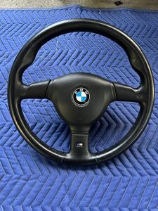 希少！程度良好！BMW純正OP オプション品 E36 M3 スポーツ ステアリング ホイール ハンドル レザー 革