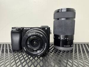 1000円スタート【中古】 SONY α6100 OSS 0.25m/0.82ft-0.30m/0.98ft + E4.5-6.3/55-210 OSS 1m/3.29ft デジタル一眼レフカメラ Eマウント