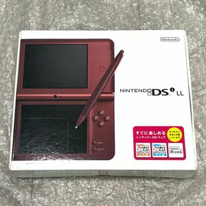 〈ほぼ未使用・極美品・動作確認済み〉NDS ニンテンドーDSiLL 本体 UTL-001 ワインレッド 任天堂 NINTENDO XL