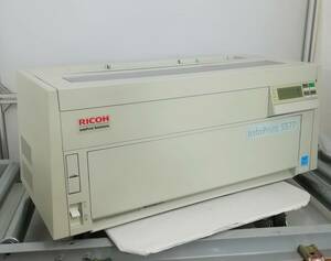 【印刷OK】RICOH/リコー ドットインパクトプリンター 5577-H05 単票給紙・トラクタ給紙OK 中古インクリボン付 一週間保証 【H24052425】