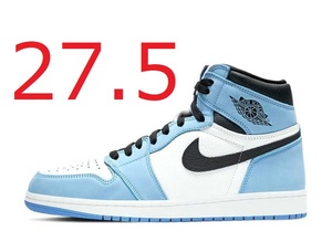 NIKE AIR JORDAN 1 HIGH OG UNIVERSITY BLUE 27.5cm ナイキ エア ジョーダン ユニバーシティ ブルー 国内黒タグ 新品未使用