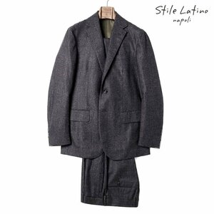 ◆【Stile Latino(スティレラティーノ)/秋冬/ウールフランネルチェック柄3Bスーツ(LEO)】[stl2360261-46]