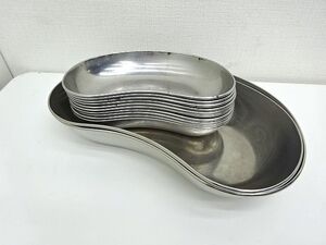 ステンレス トレー 医療用 膿盆 介護 そら豆型 衛生用品 受け皿 トレイ 12枚セット