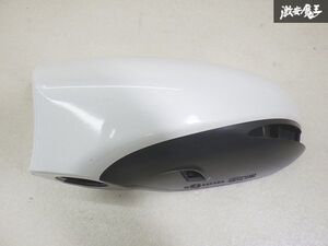 【割れ無し】 レクサス 純正 USF40 LS460 後期 ドアミラー ウインカー カバーのみ 左 左側 助手席側 ホワイトパール系 黒素地 TR0905 棚2-4