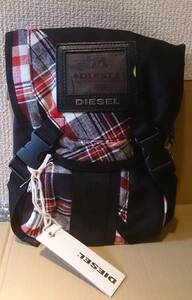 00s DIESEL ディーゼル ショルダーバッグ チェック柄※未使用品/商品タグ付き/デッドストック/2000年代前半のプロダクト/入手困難/稀少品