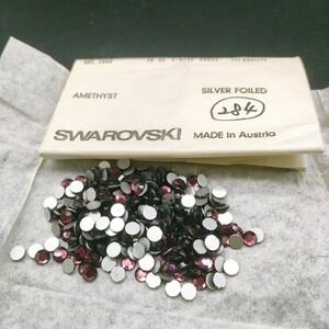 ☆ほぼ未使用 SWAROVSKI スワロフスキー ヴィンテージ ルース 2000 30SS 2 6/12gross Amethyst アメジスト 裸石 グルーデコ R-64