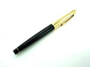 ■美品■ PILOT パイロット ペン先14K 14金 万年筆 筆記用具 文房具 ステーショナリー ブラック系×ゴールド系 DE2822