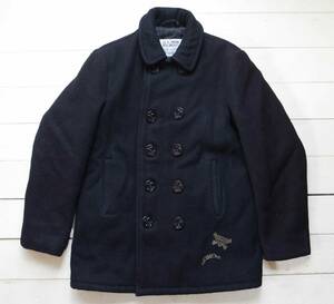 SCHOTT ショット UNDERCOVER DAVF期ワッペン付　Pコート 18 濃紺 USA製 S位