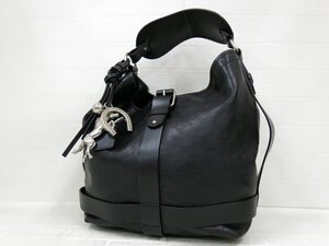 ◆美品◆Chloe クロエ◆ケララ◆カーフ レザー 本革◆ハンド バッグ◆ブラック シルバー金具◆馬蹄◆スタッズ◆腕掛け◆A9048