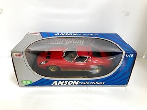 ☆ANSON アンソン 1/18 Lamborghini ランボルギーニ Miura ミウラ レッド☆