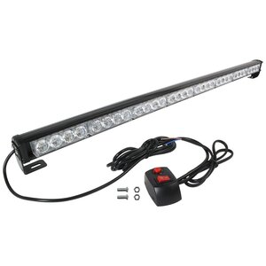 『12v/24v』『90cm 赤/レッド』LED ロング ライトバー ストロボ フラッシュ ライト パターン切替 リモコン付き 誘導 停車灯