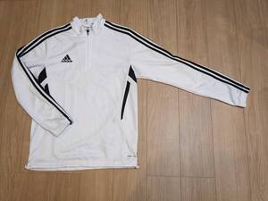 新品 adidas ハーフジップ ジャージ O XL LL 2L 白 ホワイト アディダス 即決