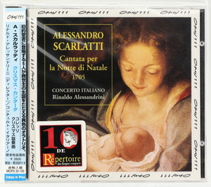 【新品未開封】 スカルラッティ：クリスマス・カンタータ　コレッリ：クリスマス協奏曲　コンチェルト・イタリアーノ　Opus111