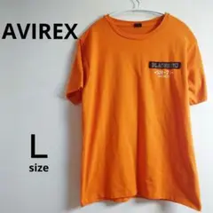 AVIREX シーチング ワッペン SR-71 Tシャツ　カットソー　Lサイズ