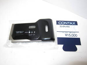 CONTAX T2 用 データバック ■動作OK■良品■ 10696 