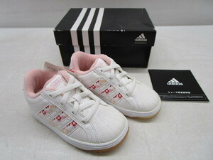 ★平1554 未使用 アディダス adidas SS Inspired I 14㎝ 018870 子供用 シューズ 靴 スニーカー ピンク 花柄 白 12405151