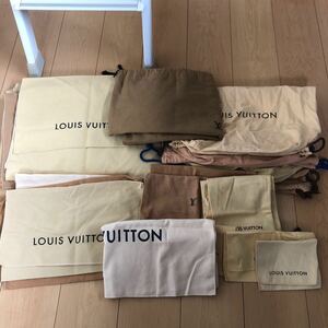 ¥1〜ルイヴィトン 保存袋 巾着袋 収納袋 シート30枚！大中小まとめて！ブランド LOUIS VUITTON 布袋 