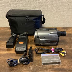 K1448）SONY ソニー CCD-TRV20 ハンディカム Handycam ビデオカメラ デジタルビデオカメラ ケース付き Video 8 VARIABLE ZOOM 中古品