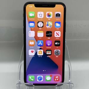 Apple　iPhoneX 256GB　Apple版SIMフリー　スペースグレイ　バッテリー72％　MQC12J/A　